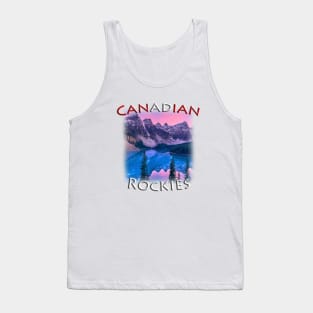 Canadian Rockies - Moraine Lake sunset Tank Top